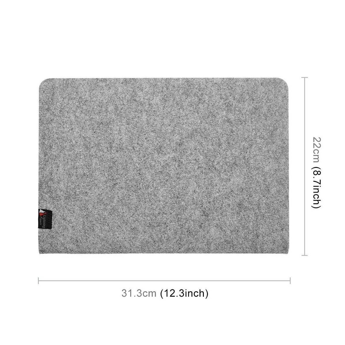 Enkel filt veske til MacBook Pro 13 lys grå Mackabler.no Enkel filt veske til MacBook Pro 13 lys grå Mackabler.no