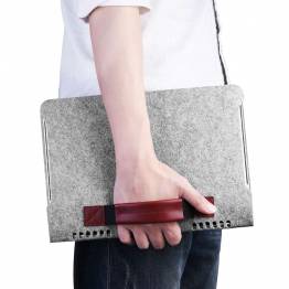 Ermer og deksler til Mac Mackabler.no Enkel filt veske til MacBook Pro 13 mørk grå Mackabler.no