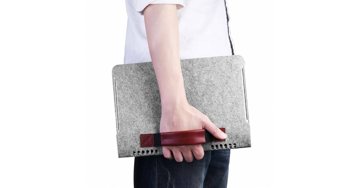 Enkel filt veske til MacBook Pro 13 lys grå Mackabler.no Enkel filt veske til MacBook Pro 13 lys grå Mackabler.no
