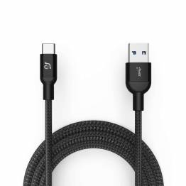 Adam Elements M100 Plus USB til USB-C-kabel svart/sølv