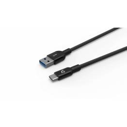  Adam Elements M100 Plus USB til USB-C-kabel svart/sølv