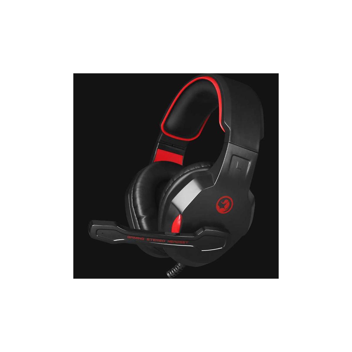 Scorpion HG8802 Gaming Headset svart og rødt med mic Scorpion HG8802 Gaming Headset svart og rødt med mic