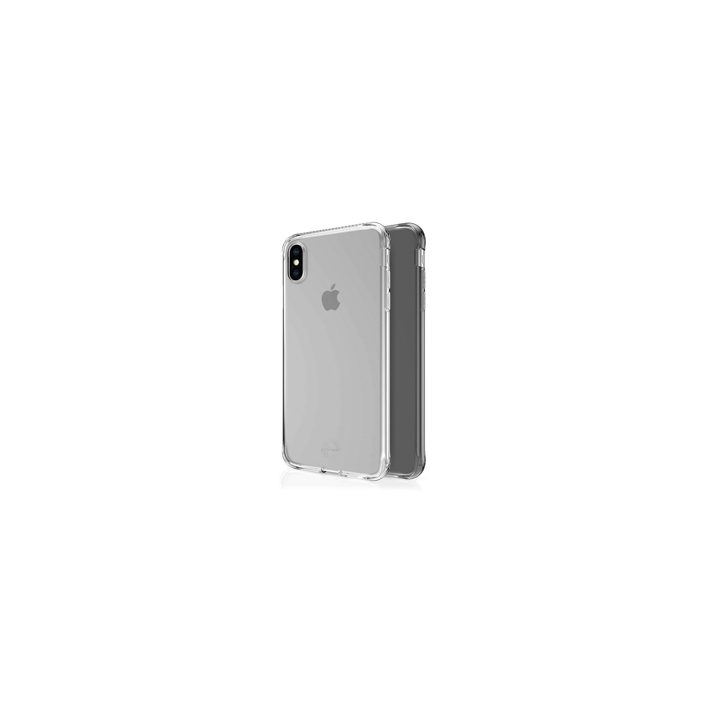 Bilde av Itskins Slim Silikon Protect Gel Iphone Xs Max Deksel Dobbel 2x Pakke, Farge Klar & Sort