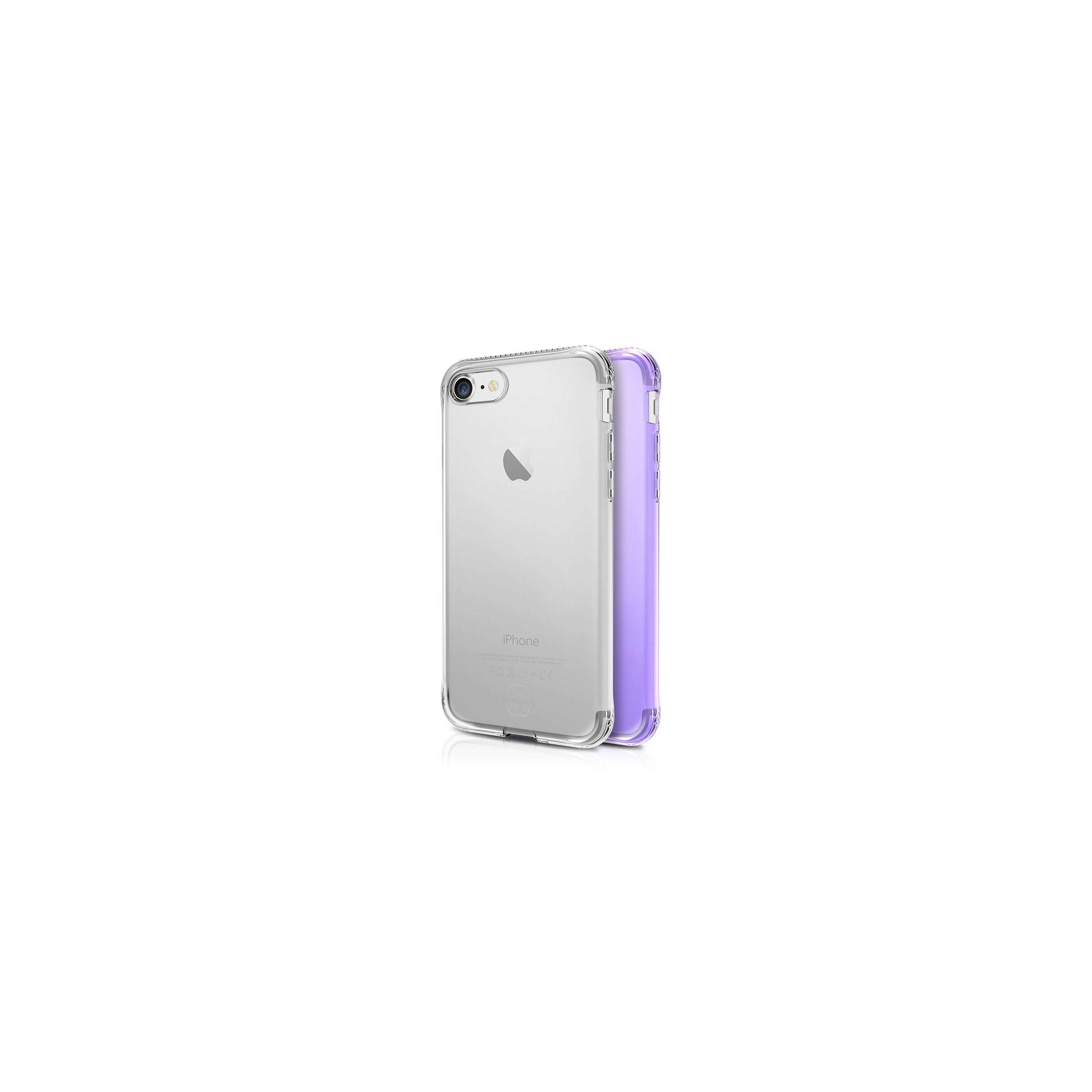 Bilde av Itskins Slim Silikon Protect Gel Iphone 6, 6s, 7 & 8 Pluss Deksel Dobbel 2x Pakke, Farge Klar & Lyse Lilla