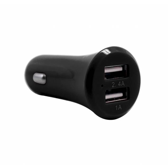 Dobbel USB billader (10W) Mackabler.no fra 3SIXT Billader med lynledning | Billige priser