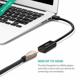  Mini DisplayPort-til-HDMI-adapter 4k Premium-Ugreen svart