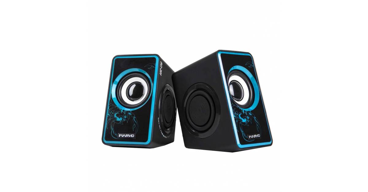 Stereo gaming høyttaler SG202 Mackabler.no ✓ Gratis Marvo gaming tastatur KG760 Mackabler.no ✓ Gratis fragt