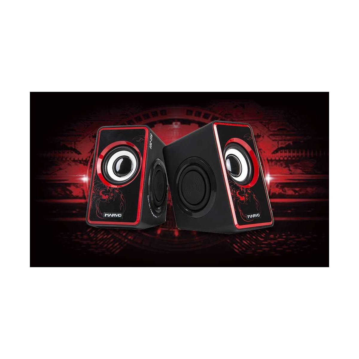 Stereo gaming høyttaler SG202 Mackabler.no ✓ Gratis Marvo gaming tastatur KG760 Mackabler.no ✓ Gratis fragt