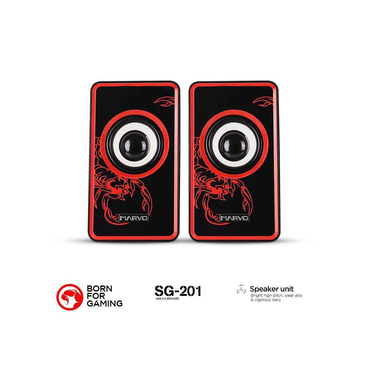 Stereo gaming høyttaler SG202 Mackabler.no ✓ Gratis Marvo gaming tastatur KG760 Mackabler.no ✓ Gratis fragt