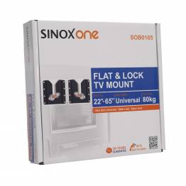  Sinox en SOB0105 TV veggbrakett. Svart TV størrelse: 22 "-65"