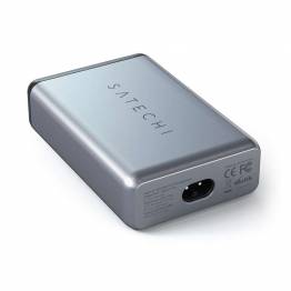  Satechi USB-C 75W reiselader-plass grå