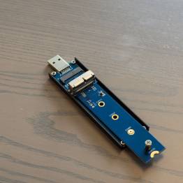  nVME SSD hard disk har USB-C 3,1 & USB-3,0