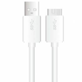  USB 3 stik til USB type C i hvid