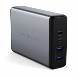 Satechi USB-C 108W reiselader-plass grå