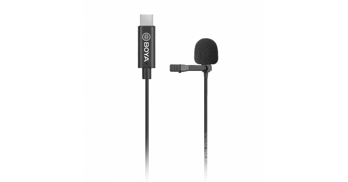 Klips mikrofon for iPad Pro og Mac med USB C fra BOYA Klips mikrofon for iPad Pro og Mac med USB C fra BOYA