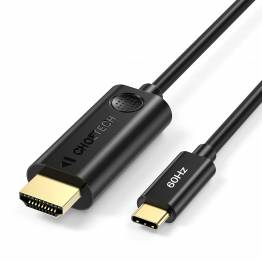 USB-C til HDMI-kabel i grått på 1,8m Choetech