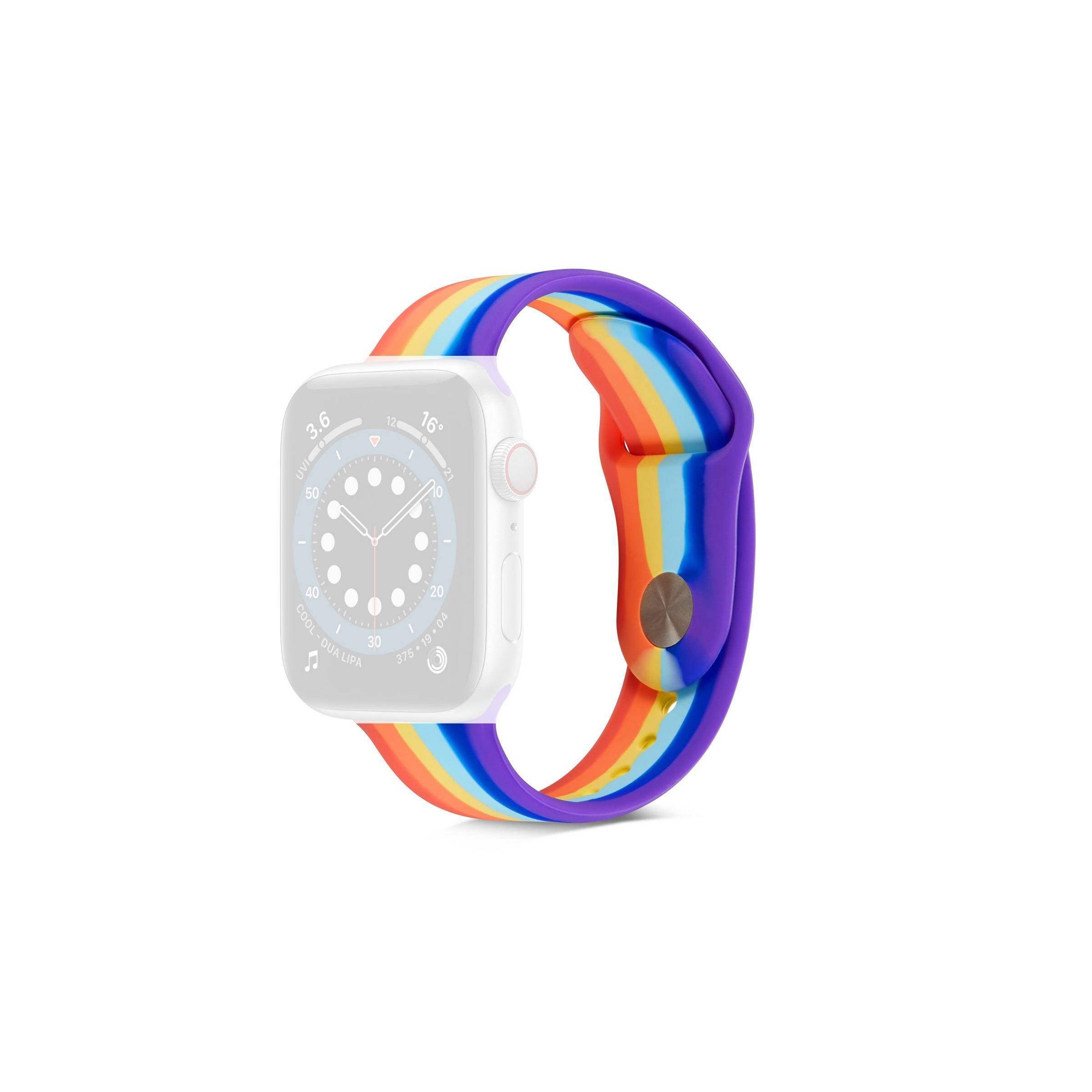 Bilde av Apple Watch-stropp I Silikon 42/44/45/49mm - Rainbow