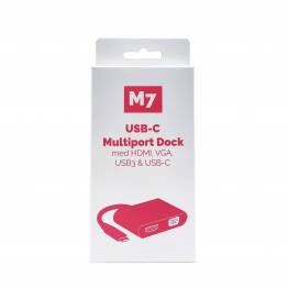  M7 USB-C multiport Dock (HDMI, VGA, USB3, USB-c)