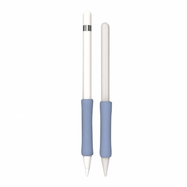 Apple Pencil ergonomisk silikonfingergrep for blyant 1/2 - blå