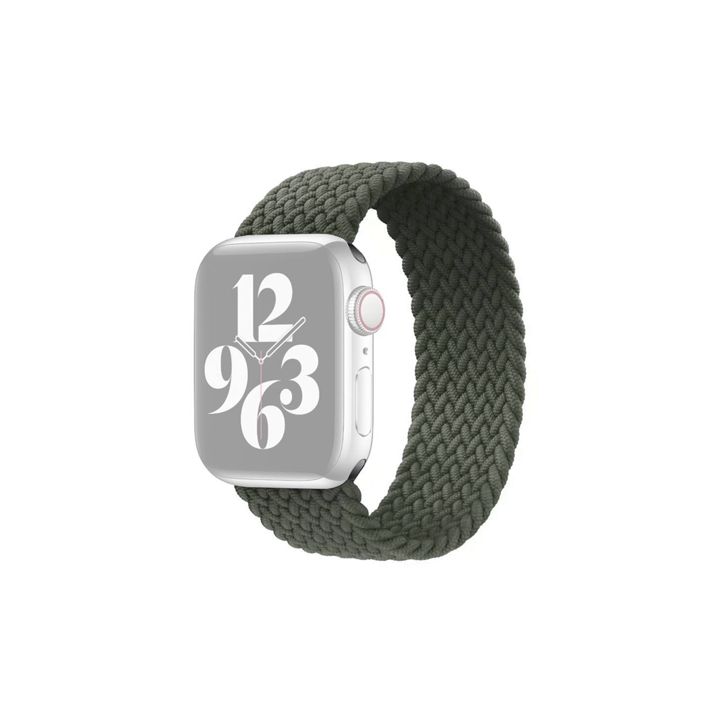 Apple Watch flettet stropp 38/40/41/42mm – Large – grønn