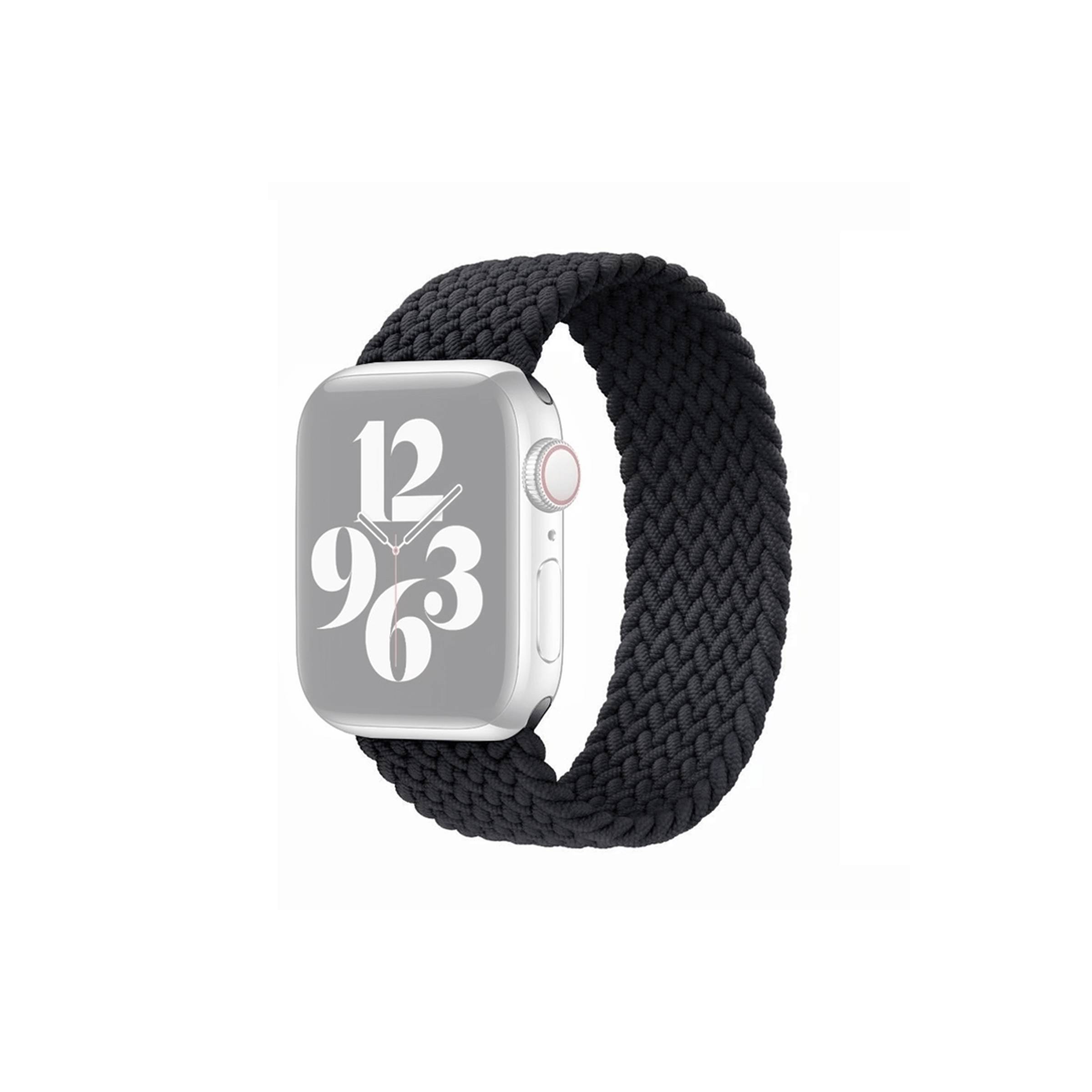 Bilde av Apple Watch Flettet Stropp 42/44/45/49 Mm - Middels - Svart