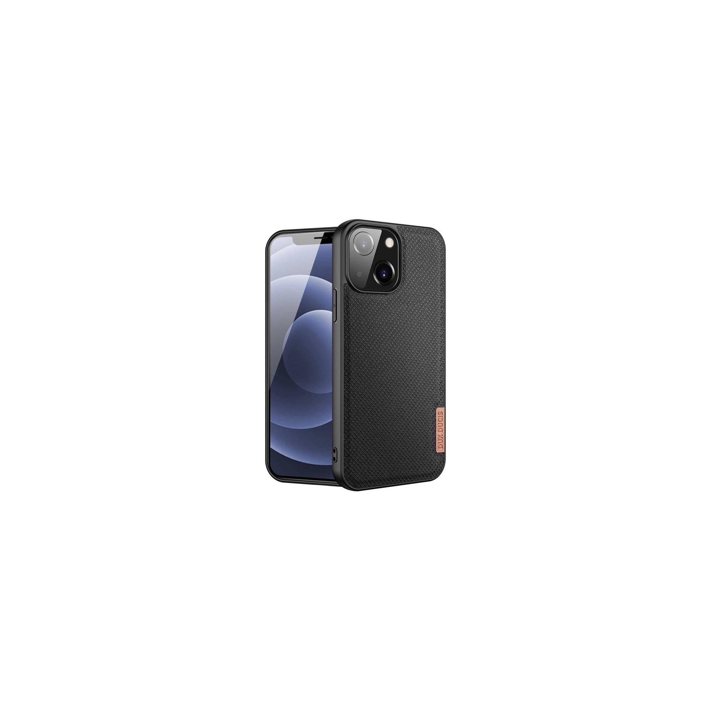 Bilde av Dux Ducis Fino Iphone 13 Mini 5,4" Deksel Med Vevd Overflate - Svart