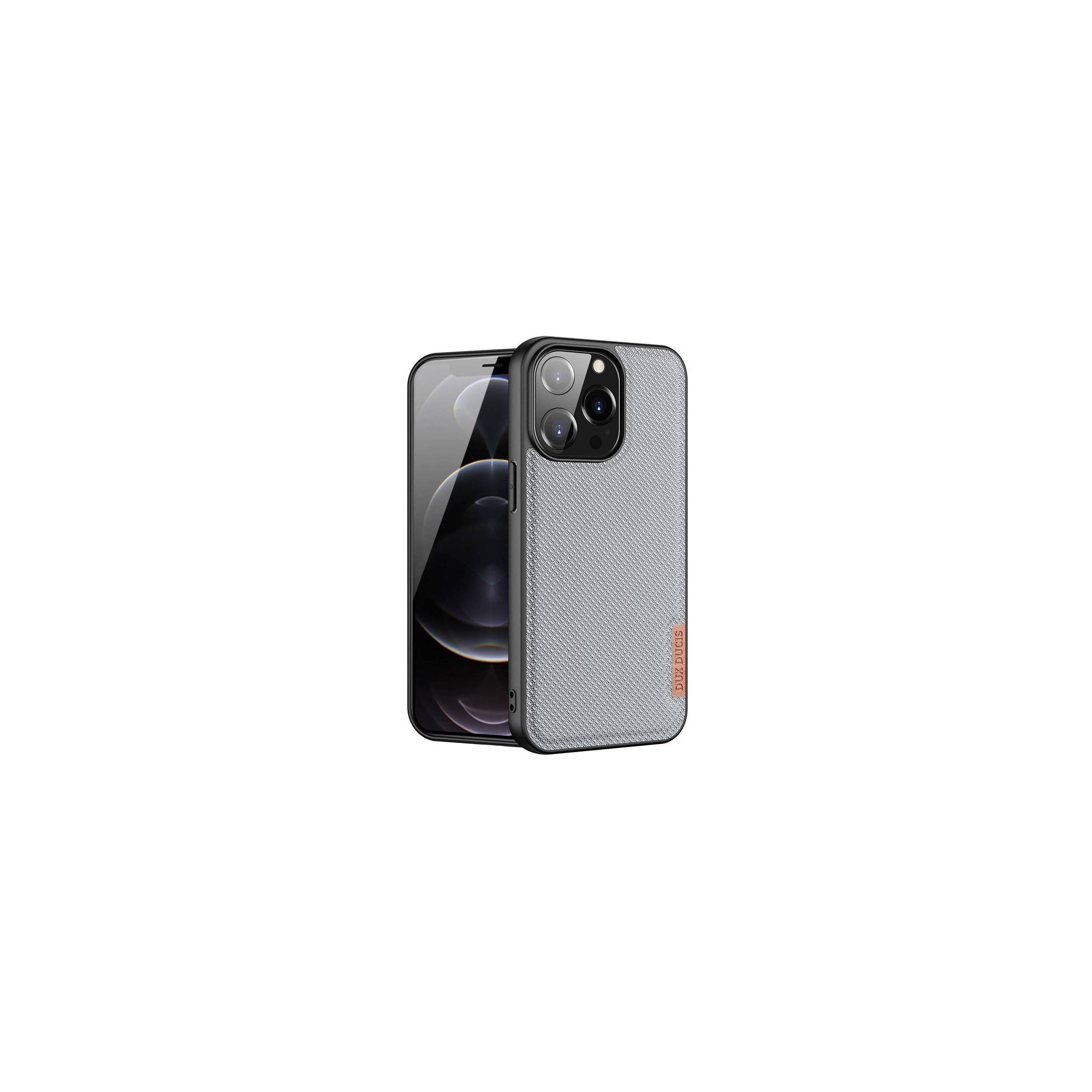 Bilde av Dux Ducis Fino Iphone 13 Pro 6,1" Deksel Med Vevd Overflate - Grå