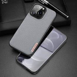  DUX DUCIS Fino iPhone 13 Pro 6,1" deksel med vevd overflate - grå