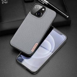  DUX DUCIS Fino iPhone 13 6,1" deksel med vevd overflate - grå