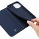 DUX DUCIS iPhone 13 mini 5.4" deksel med kortspor og klaff - blå