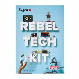  Sugru 'fix it' modelleringsvokslim - Rebel Tech Kit med hefte og 4-pak