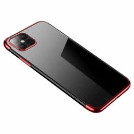 Clear Color deksel til iPhone 12 mini - rød