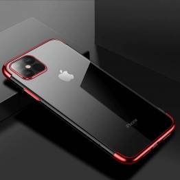  Clear Color deksel til iPhone 12 mini - rød