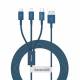 Baseus Superior 3-i-1 USB-kabel for Ligh...