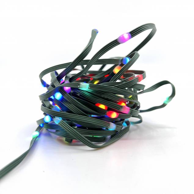 Tuya Smart juletre RGB LED lyskjede WiFi - 10m - 100 fargede lys