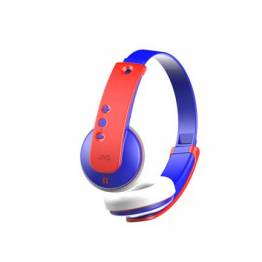  JVC trådløse hodetelefoner for barn - blå/rød