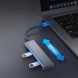  Ugreen USB-C til 4-porters USB Hub med MicroUSB for ekstra kraft