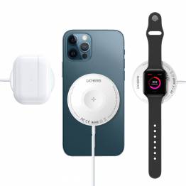 3 i 1 lader med Qi, MagSafe og Apple Watch-lading - Licheers