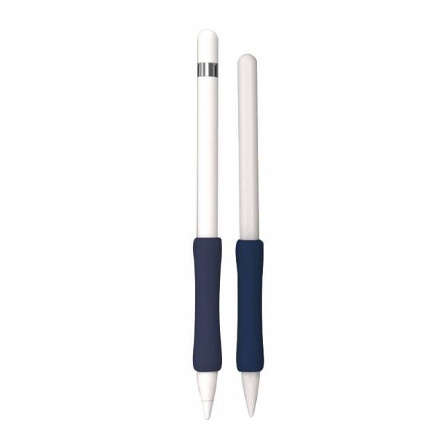 Apple Pencil ergonomisk silikonfingergrep for blyant 1/2 - Marineblått