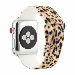  Apple Watch-rem i silikon 38/40/41mm - Leopard pelsprint