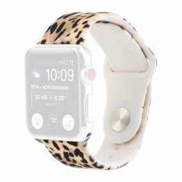 Apple Watch-rem i silikon 38/40/41mm - Leopard pelsprint