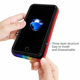  iPhone 7/8 / SE 2020 silikondeksel 4,7" - Flerfarget