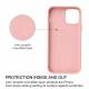 iPhone 13 Pro 6.1" beskyttende silikondeksel - Karminrød