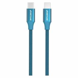 GreyLime Braided USB-C til USB-C 60W Kabel Blå 1 m