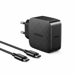 Ugreen GaN 65W USB-C PD hurtiglader inkl 2m USB-C kabel