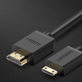  Ugrønn mini HDMI til HDMI-kabel Premium 1,5m