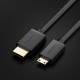 Ugrønn mini HDMI til HDMI-kabel Premium 1,5m