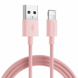 Joyroom USB for Lightning-kabel - vevd rosa