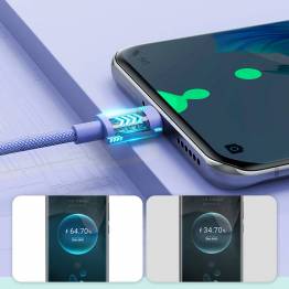  Joyroom USB for Lightning-kabel - vevd lilla