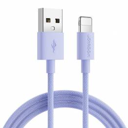 Joyroom USB for Lightning-kabel - vevd lilla